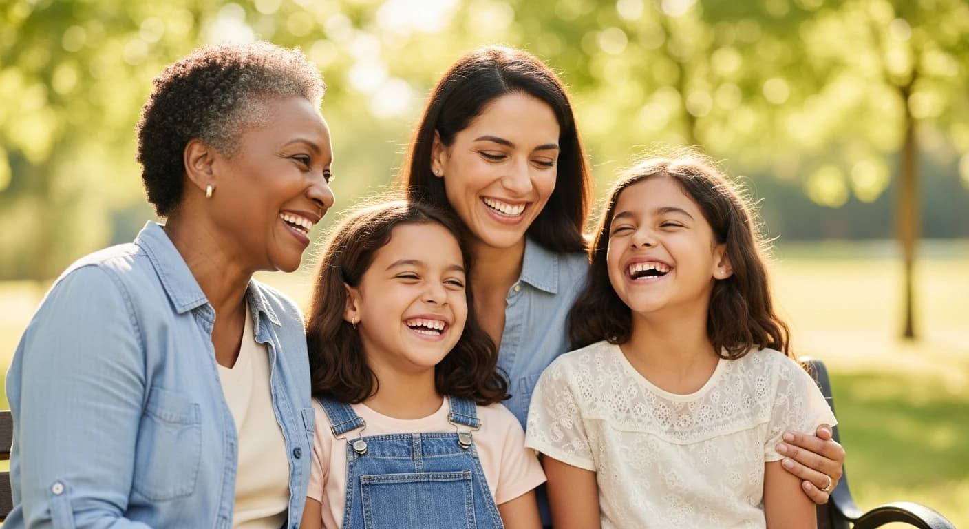 Family enjoying life with healthy restored smiles at Steel Valley Smiles
