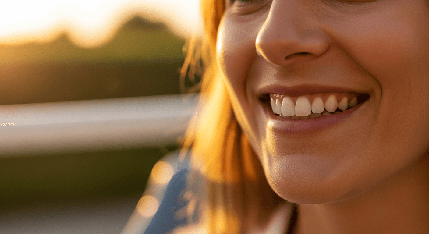 Confident smile after cosmetic treatment at Steel Valley Smiles